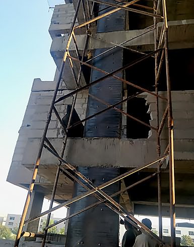 Steel Strengthening of Highrise Tower